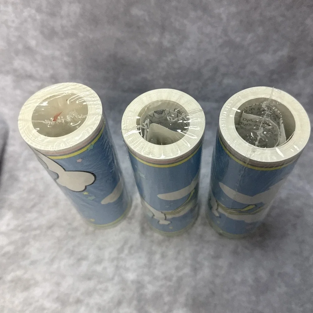 VTG Judi's Originals‎ Bundles Baby Stork Wallpaper Border Lot of 3 24ft Spools